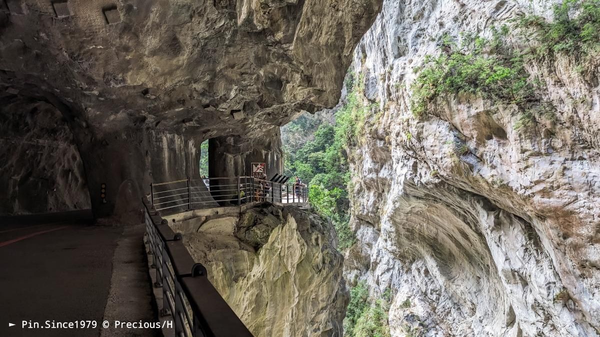 暑旅花東─太魯閣┃山壁爭天燕口盤旋